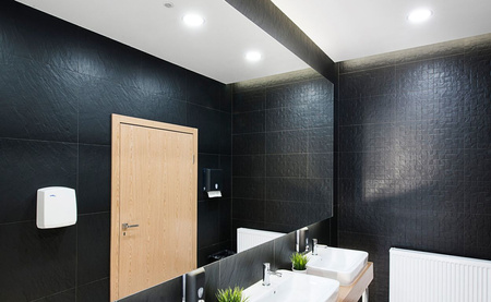 Zapustené halogénové svietidlo Kruhové chrómové svietidlo AQUS + LED žiarovka GU10 5W 4000K neutrálna biela 120° Lumiled