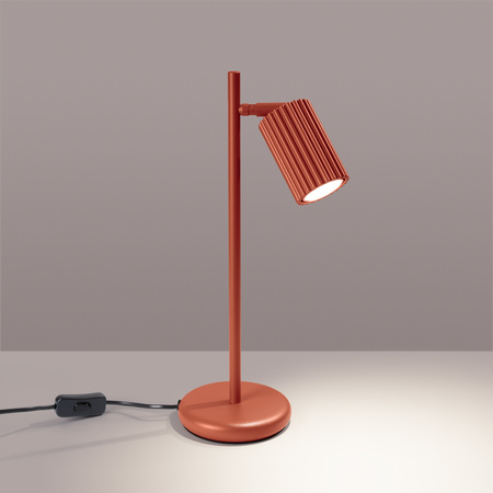 Stolová stojaca nočná lampa 1x GU10 Ochre Red Carbon Deep Space SL.1643 Sollux