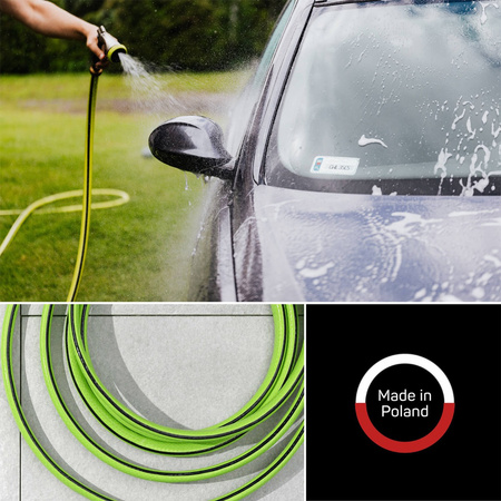 Záhradná hadica na vodu 4-vrstvová s opletom 1/2" 25 m silná QUATTRO CELLFAST