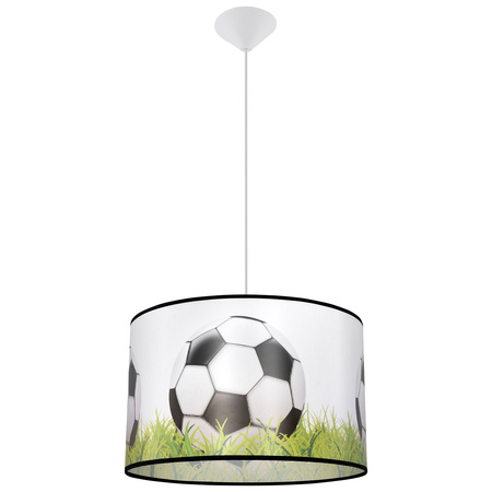 Stropné závesné svietidlo E27 Oval White Black Modern Ball Sollux
