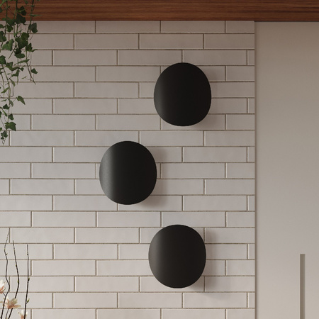 Nástenné svietidlo Nástenné svietidlo 2x G9 Round Black Modern Senses Sollux