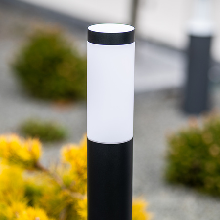 Vonkajšia záhradná lampa E27 BLACK PIPE 65cm Lilium Lumiled