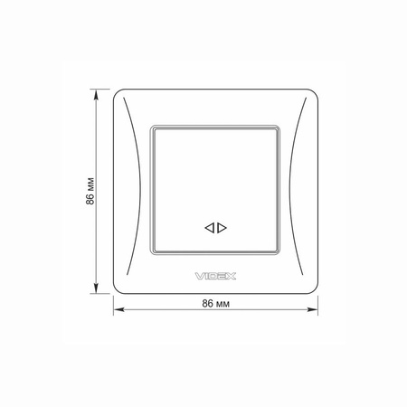 1-pólový spínač 10A Povrchová montáž Biela BINERA VIDEX