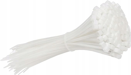 Káblové pásky 7,6x350 mm Biele TRIPPERS OK-76350W .MORE 50 ks.