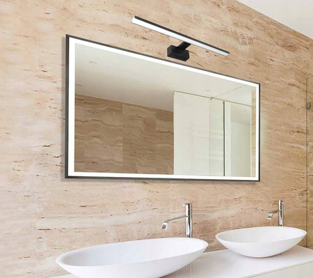 Nástenné svietidlo LED Povrchová montáž 12W 4000K, neutrálna biela 110° Čierna IP44 Besta Masterled