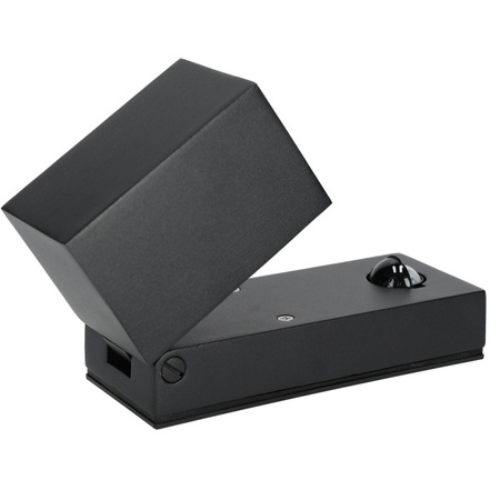 Vonkajšie nástenné svietidlo LED GU10 IP44 Black Sensor QUAZAR 15 LX KOBI