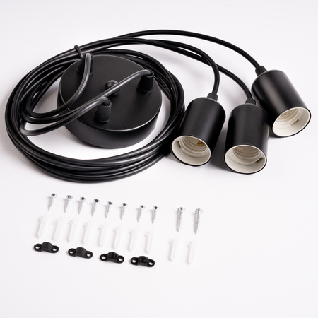 Stropné závesné svietidlo ARANE PAZYK 3 ramená pre LED 3x E27 LUMILED