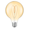 Dekoratívna LED žiarovka G95 Sphere E27 4,9W = 40W 470lm 2200K teplá biela CRI90 300° Amber Dimmable Vintage 1906 Osram