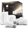 3x LED žiarovka E27 A60 9,5W = 75W 1055lm 2700K teplá biela SMART Smart Bluetooth ZigBee White + Bridge Bridge + Regulátor PILOT Philips HUE Starter Kit