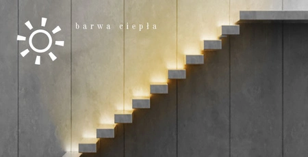 Schodiskové svietidlo DECORUS 9 LED 1,2 W Black teplá biela ProVero