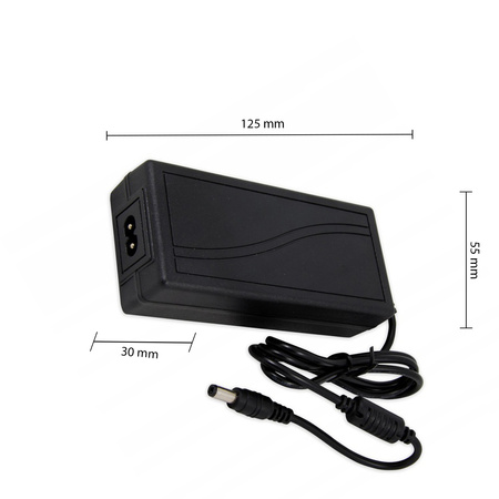 Stolný spínaný napájací zdroj 12V 72W 6A s 2-pinovým káblom Masterled