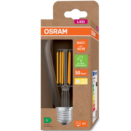 LED žiarovka ST64 E27 3,8W = 60W 806lm 3000K teplá biela 320° Filament CLASSIC ENERGY EFFICIENCY Osram