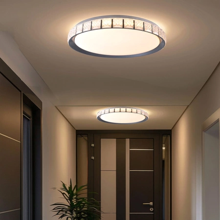 Stropné svietidlo LED Plafond 72W 8000lm CCT 120° biela čierna IP44 Pilot stmievateľné Nina Sanico Goldlux