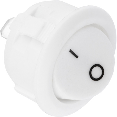 Nábytkový kolískový spínač ON/OFF biely