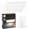 Panelové LED stropné svietidlo na povrchovú montáž 30x30 cm 19W 1940lm IP20 White Ambiance TW White Smart SMART Zigbee Bluetooth Aurelle + diaľkové ovládanie Philips HUE
