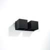 Nástenné svietidlo Nástenné svietidlo 2x G9 Square Black Modern Quad Sollux