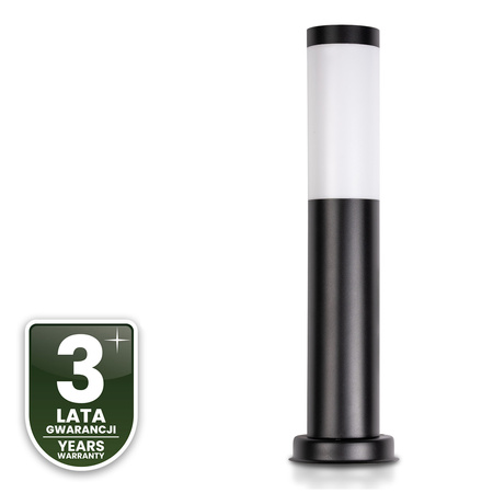 Vonkajšia záhradná lampa E27 BLACK PIPE 45cm Lilium Lumiled