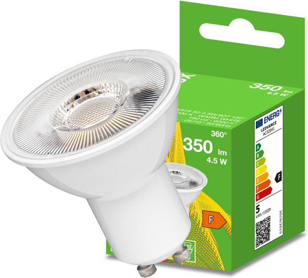 LED žiarovka GU10 4,5W = 35W 350lm 2700K teplá biela 120° BELLALUX