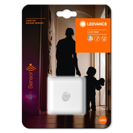 Orientačné nočné svetlo LED pre zásuvku so snímačom pohybu biele Lunetta Ledvance