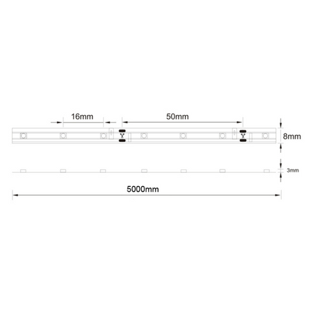 LED pásik 16W 120° biely IP44 12V Sanico Goldlux