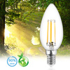 6x LED žiarovka B35 E14 7W = 60W 806lm 3000K, teplá biela 360° Filament LUMILED