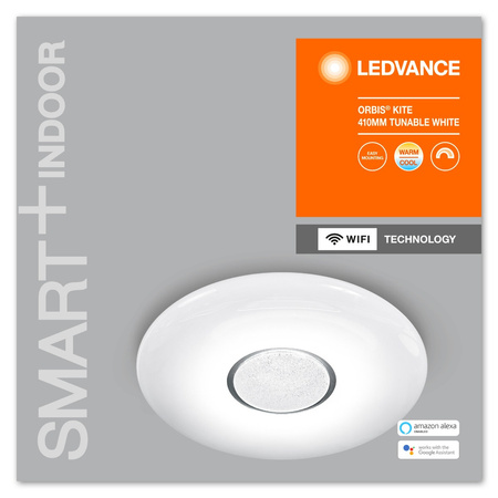 LED stropné svietidlopovrchovou montážou 26W 1800lm CCT stmievateľné okrúhle biele SMART+ WiFi Kite Ledvance