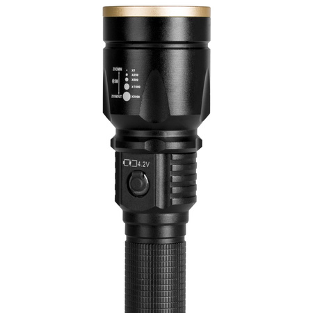 Taktická baterka XP-E LED 800 LM USB ZOOM dobíjateľné ručné svetlo VA0027 VAYOX