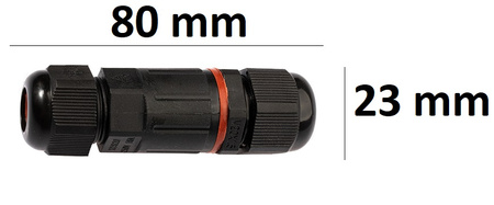 Hermetický konektor pre kábel 3x 1,5 mm 4-8 mm IP68