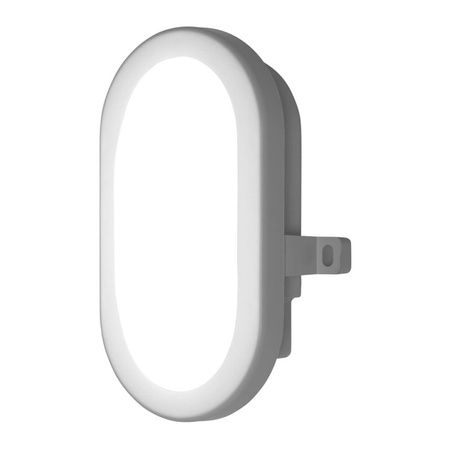 Vonkajšia priemyselná nástenná lampa LED 6W 420lm 4000K IP54 bielanúdzovým modulom Ledvance