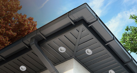 Zapustené halogénové svietidlo Kruhový chróm AQUS + LED žiarovka GU10 6W 6500K studená biela 120° Lumiled