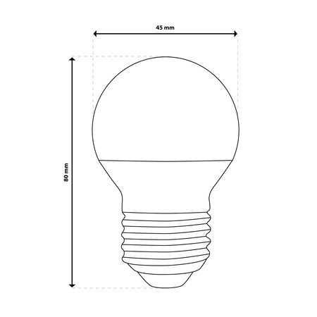 LED žiarovka E27 guľka 8W = 60W 4000K neutrálna biela Colour 880lm CCD White LUMILED