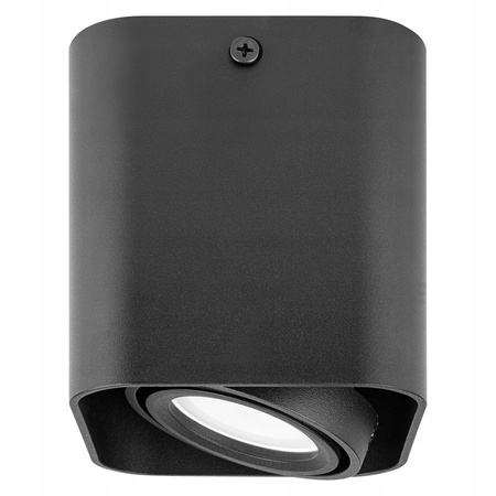 Halogénový tuba reflektor s povrchovou montážou Spot GU10 Square Movable Black Masterled