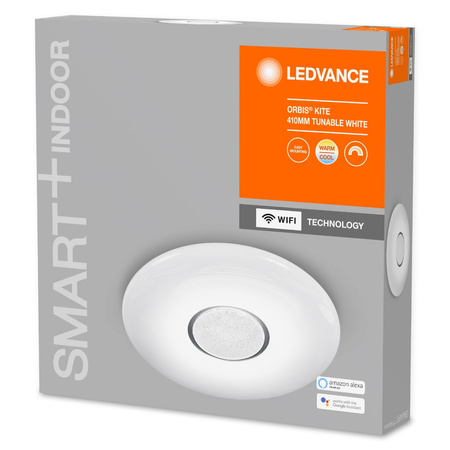 LED stropné svietidlopovrchovou montážou 26W 1800lm CCT stmievateľné okrúhle biele SMART+ WiFi Kite Ledvance