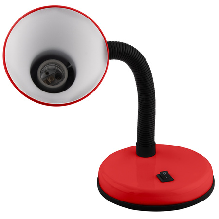 Nastaviteľná stolová lampa SARA Školské nočné svetlo E27 Červené LUMILED