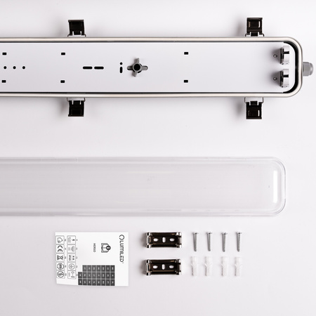 LED svietidlo s uzavretým lúčom 120 cm 2x T8 G13 IP65 Lumiled