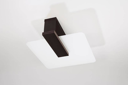 Stropné svietidlo Plafond 2x E27 Square Luminary Brown Škandinávsky Lappo Sollux