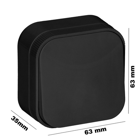 Spínač ToDo JEDNOPOLOVÝ spínač na povrchovú montáž IP20 ORNO ČIERNY