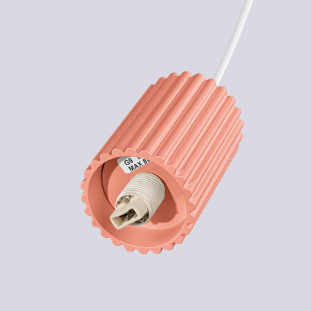 Závesná lampa Závesná lampa G9 okrúhla oranžová moderná matná Halo Sollux