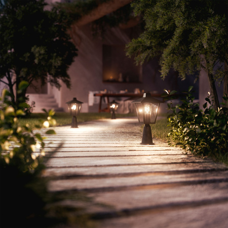 Záhradné svietidlo vonkajšie PIPE 38,5cm LATARNIA E27 IP44 Kinno Philips