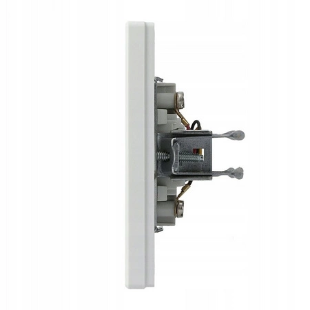 Telefónna zásuvka RJ11 s rámčekom biela SCHNEIDER ASFORA