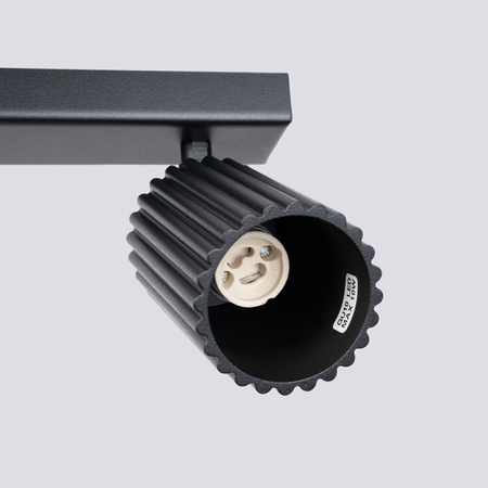 Bodové reflektorové stropné svietidlo Tuba 3x GU10 Black Carbon Deep Space SL.1581 Sollux