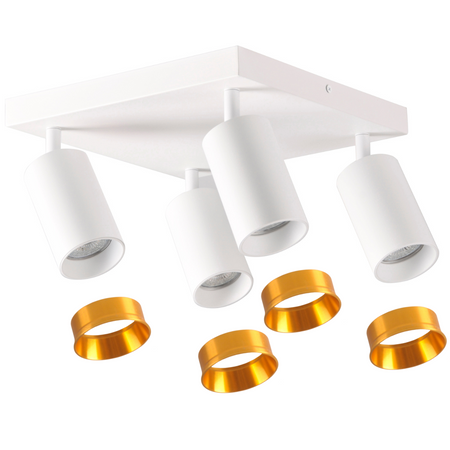 Bodové stropné svietidlo 4x GU10 White Gold MARIBEL Sanico Goldlux