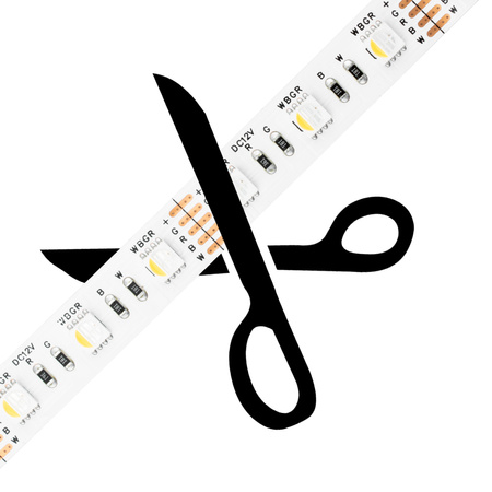 LED pásik 12V 72W 300LED 5050 RGB + studená biela 12mm 5m