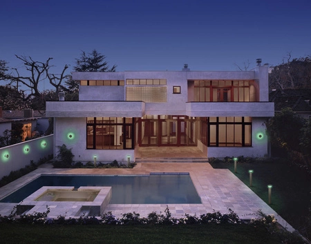 Vonkajšia LED stožiarová lampa 10W 250lm 3000K, teplá biela SMART + Wifi RGBW Stmievateľná 50cm IP44 Silver SMART+ WiFi Eclipse Ledvance