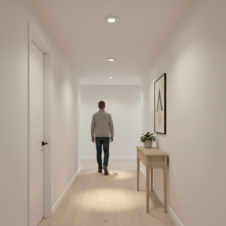 LED GU10 reflektor PAR16 6W = 50W 580LM 3000K, teplá biela 120° so senzorom pohybu LUMILED