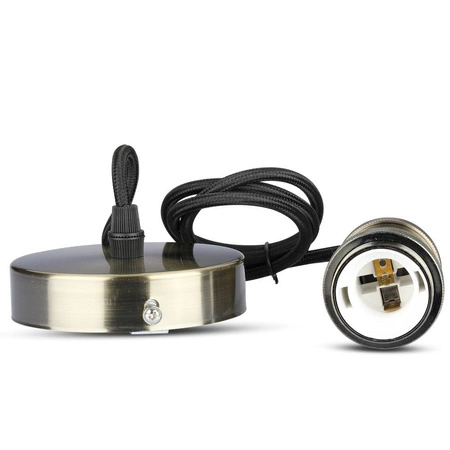 Závesné svietidlo E27 Kovové tienidlo Mosadz VT-7555 V-TAC