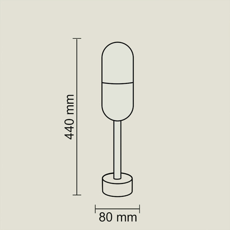 Sanico Goldlux E27 Black IP44 Horten Sanico stojaca záhradná lampa
