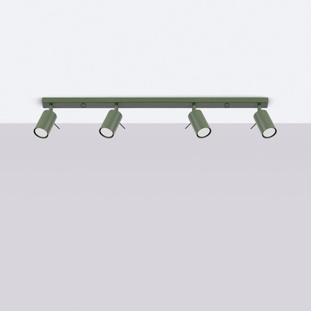 Bodové reflektorové stropné svietidlo Tuba 4x GU10 Olive Ring Bittersweet Shimmer SL.1504 Sollux