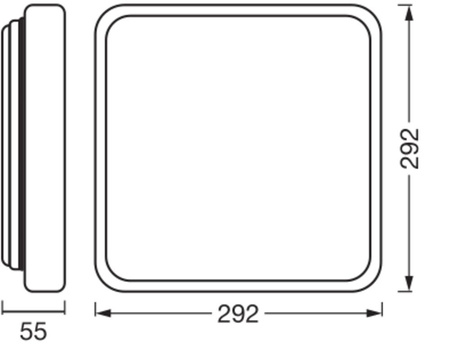 Stropné svietidlo LEDpovrchovým panelom 16W 1000lm 3000K teplá biela stmievateľné hnedé Orbis Ledvance