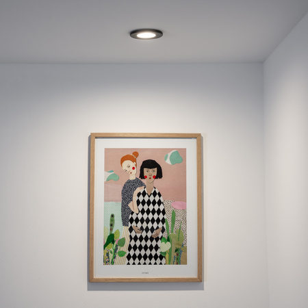 LED MR16 kruhové zapustené halogénové svietidlo čierne AQUS Lumiled